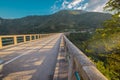 Famous bridge on the Tara river in Montenegro or Crna gora in ev Royalty Free Stock Photo